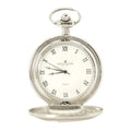 David Aster Silver & White Quartz Half Hunter Pocket Watch