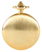 David Aster Gold Brushed Quartz Full Hunter Pocket Watch
