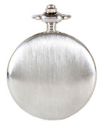David Aster Silver Brushed Quartz Full Hunter Pocket Watch