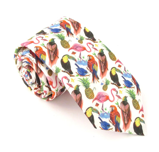 Van Buck Made With Liberty - Birds of Paradise Tie & Square