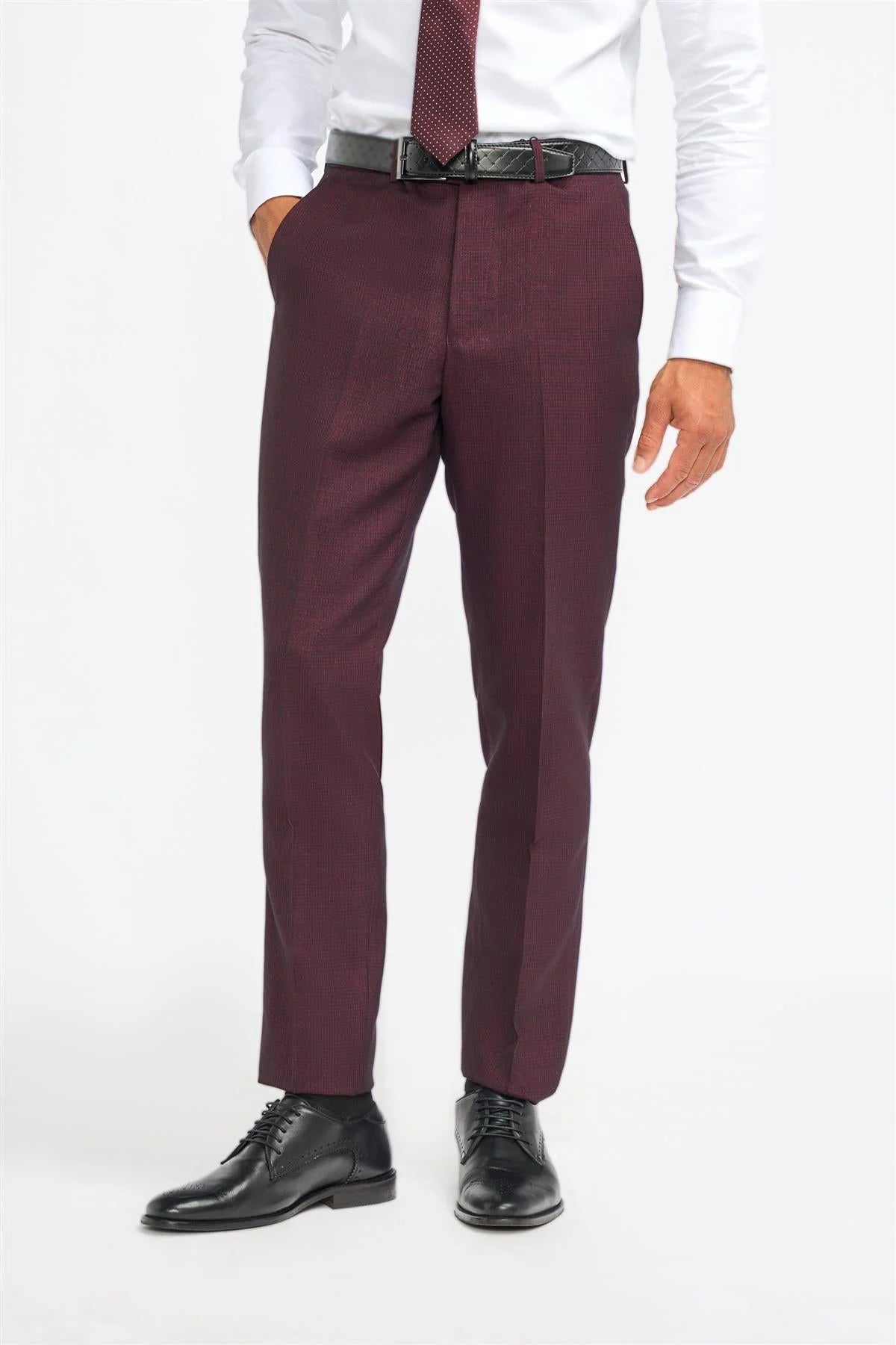 Caridi wine trousers
