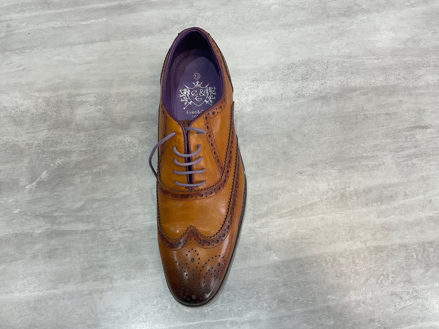 Eves and Gray Brogue Shoe