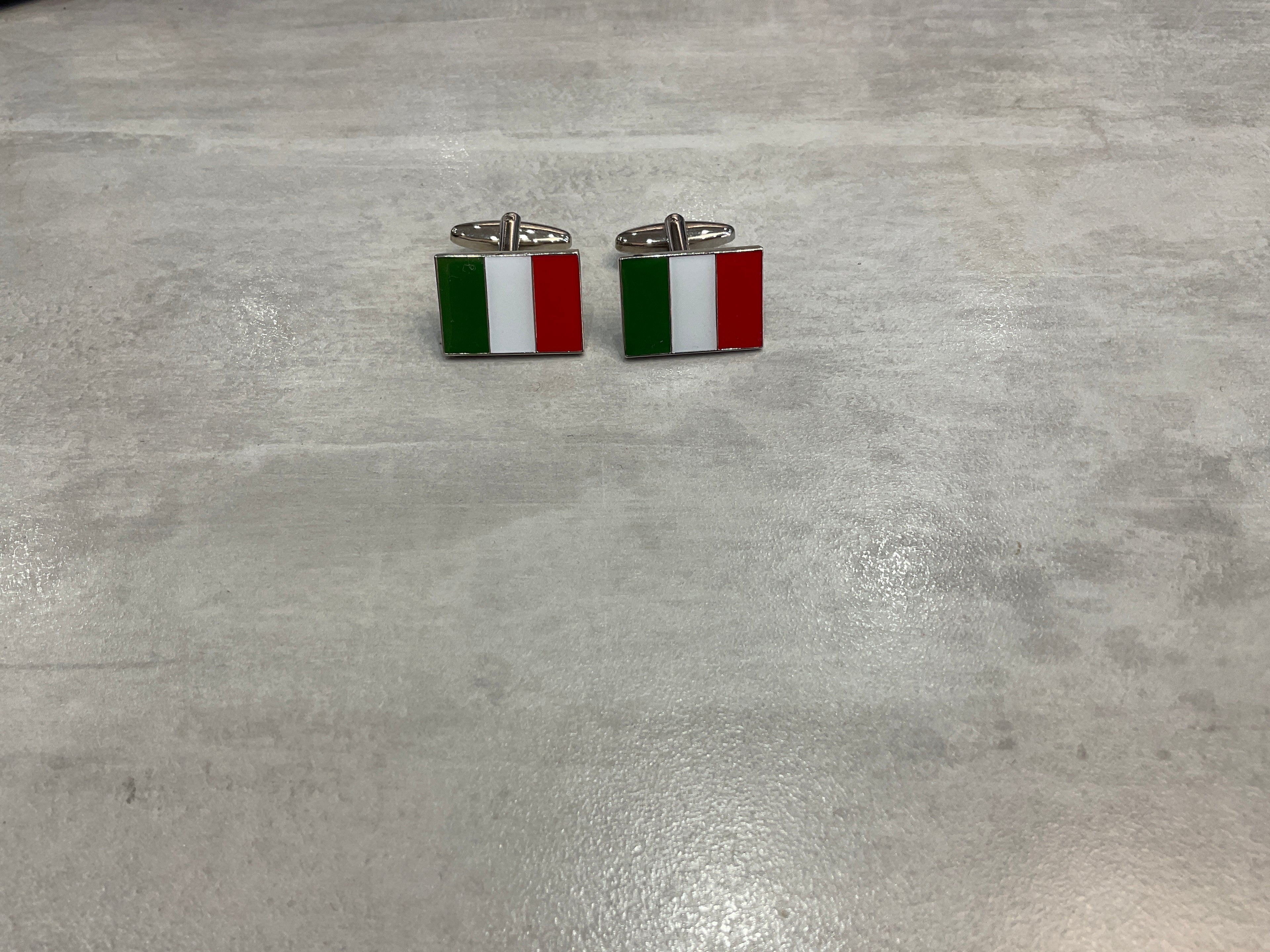 St Georges Cross Cufflinks, Italian flag and Dutch