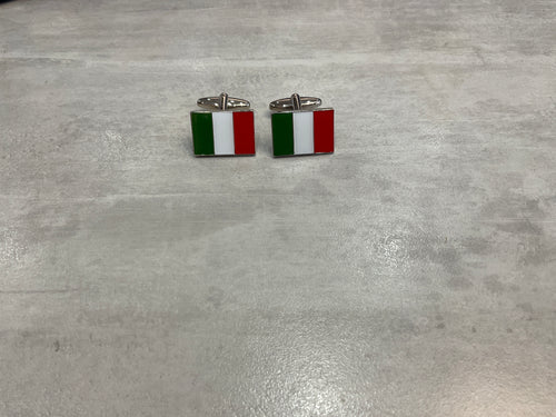 Cufflinks Italian/France and Scotland flag