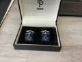 Masons cufflinks in blue
