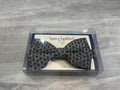 Bow Tie - Silver black star