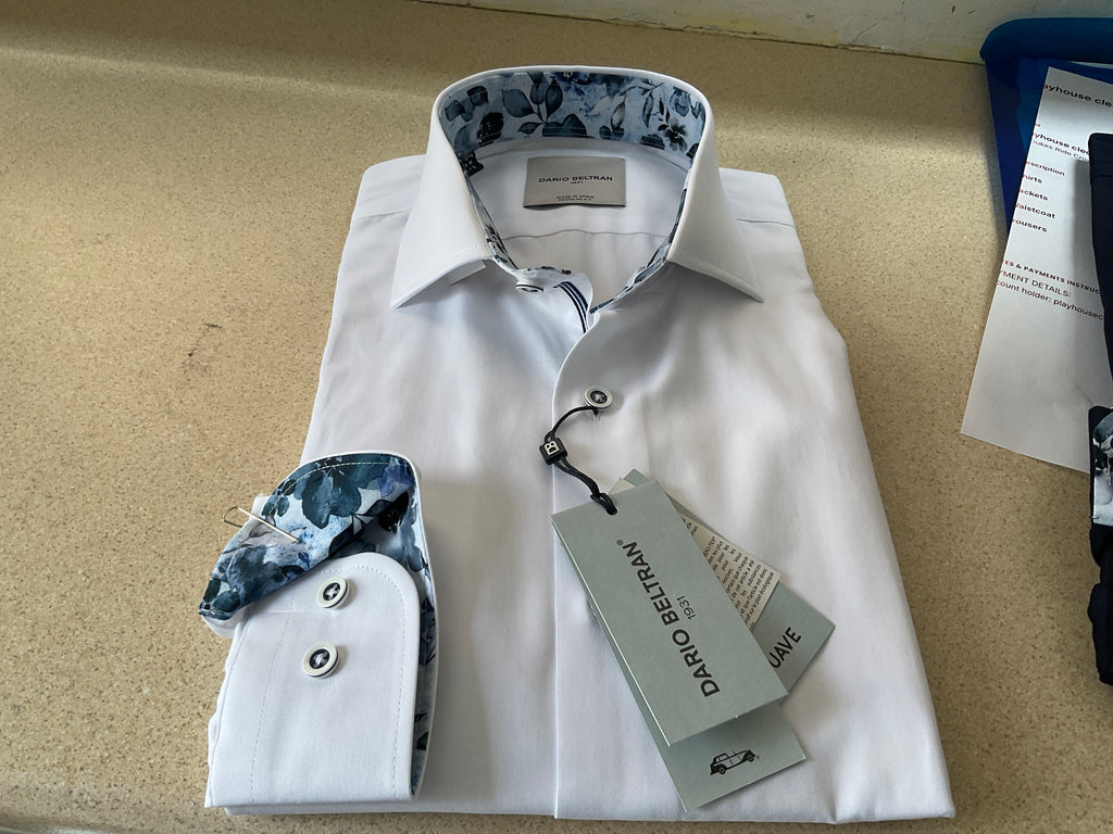 Dario Beltran Sauve Shirt With Collar And Cuff Detail