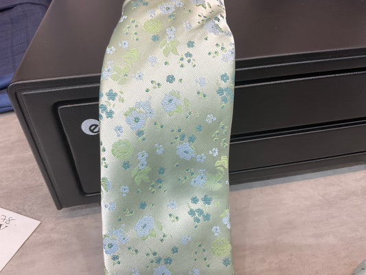 Woven floral tie set 1082035
