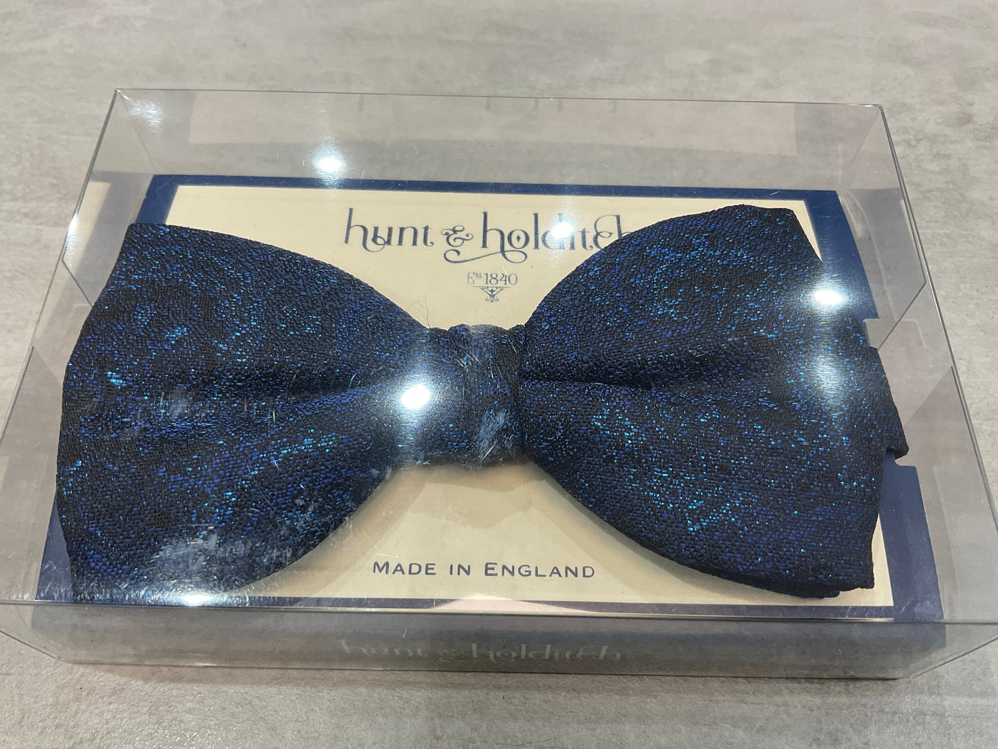Blue sparkle bow tie