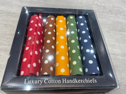 Luxury cotton handkerchiefs