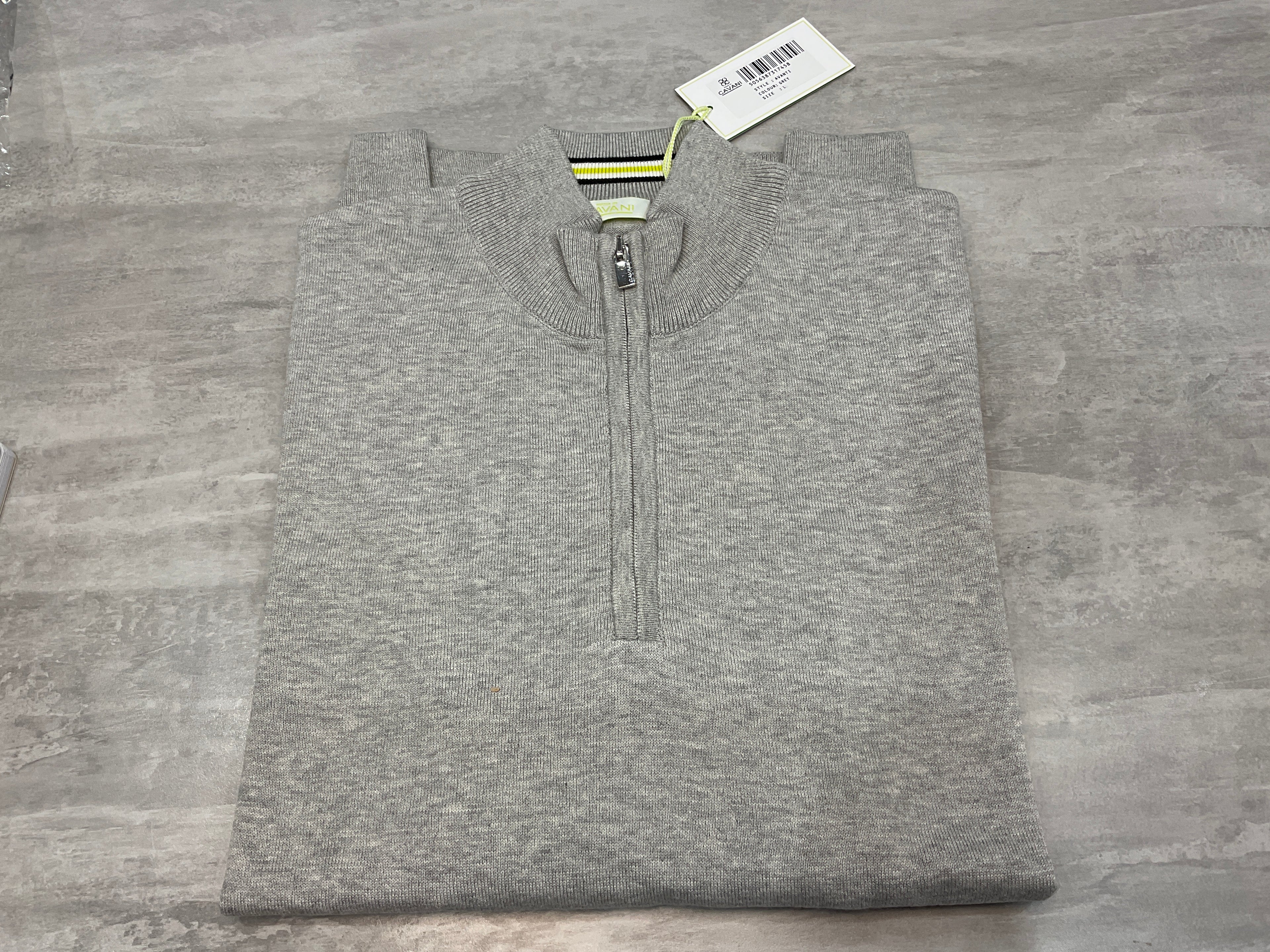 Avanti Grey quarter zip jumper