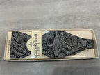 Bow Tie - Silver/black glitter self tie