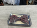 Bow Tie - Burgundy Silver sparkle