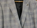 Torre navy/blue check waistcoat