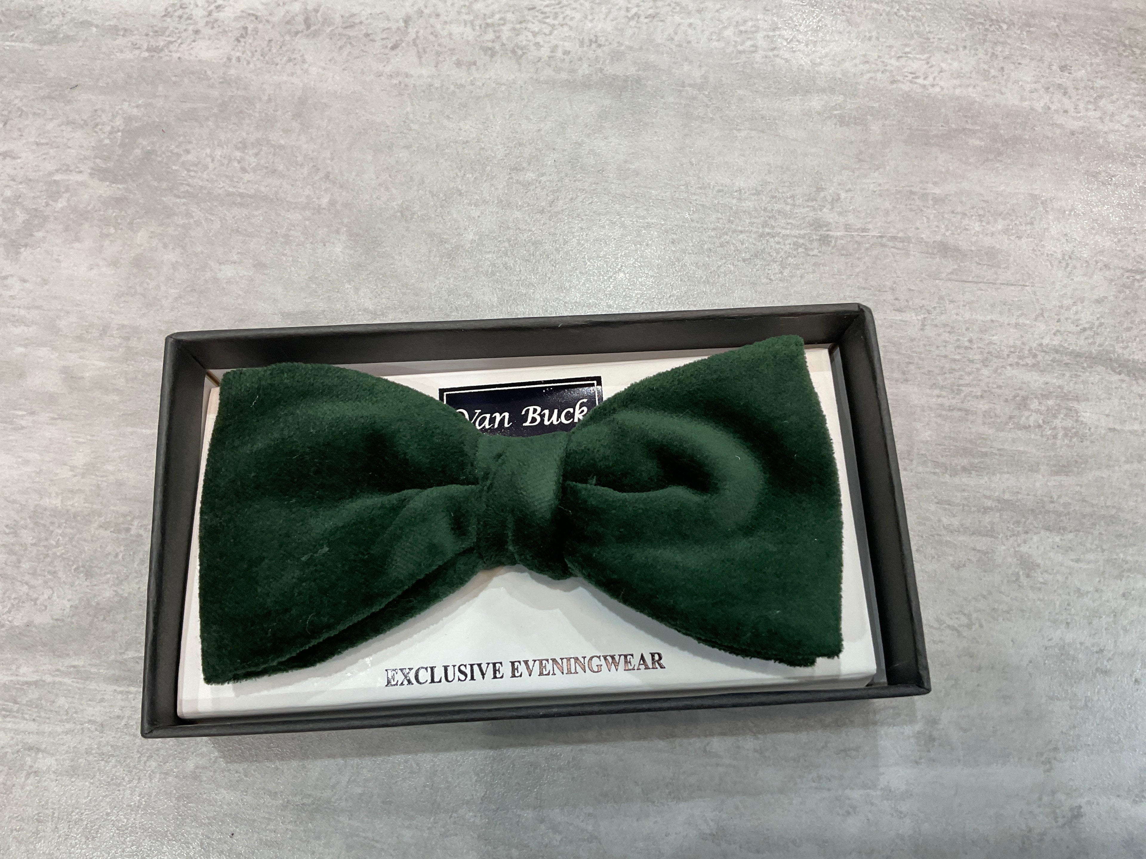 Bow Tie - Velvet green van buck