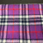 Purple check scarf