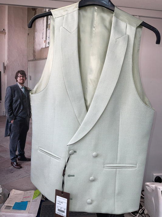 Sandlar light green c31202.890 double breasted