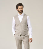 Jude Stone Herringbone Tweed Waistcoat
