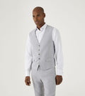 Jude Silver Herringbone Waistcoat