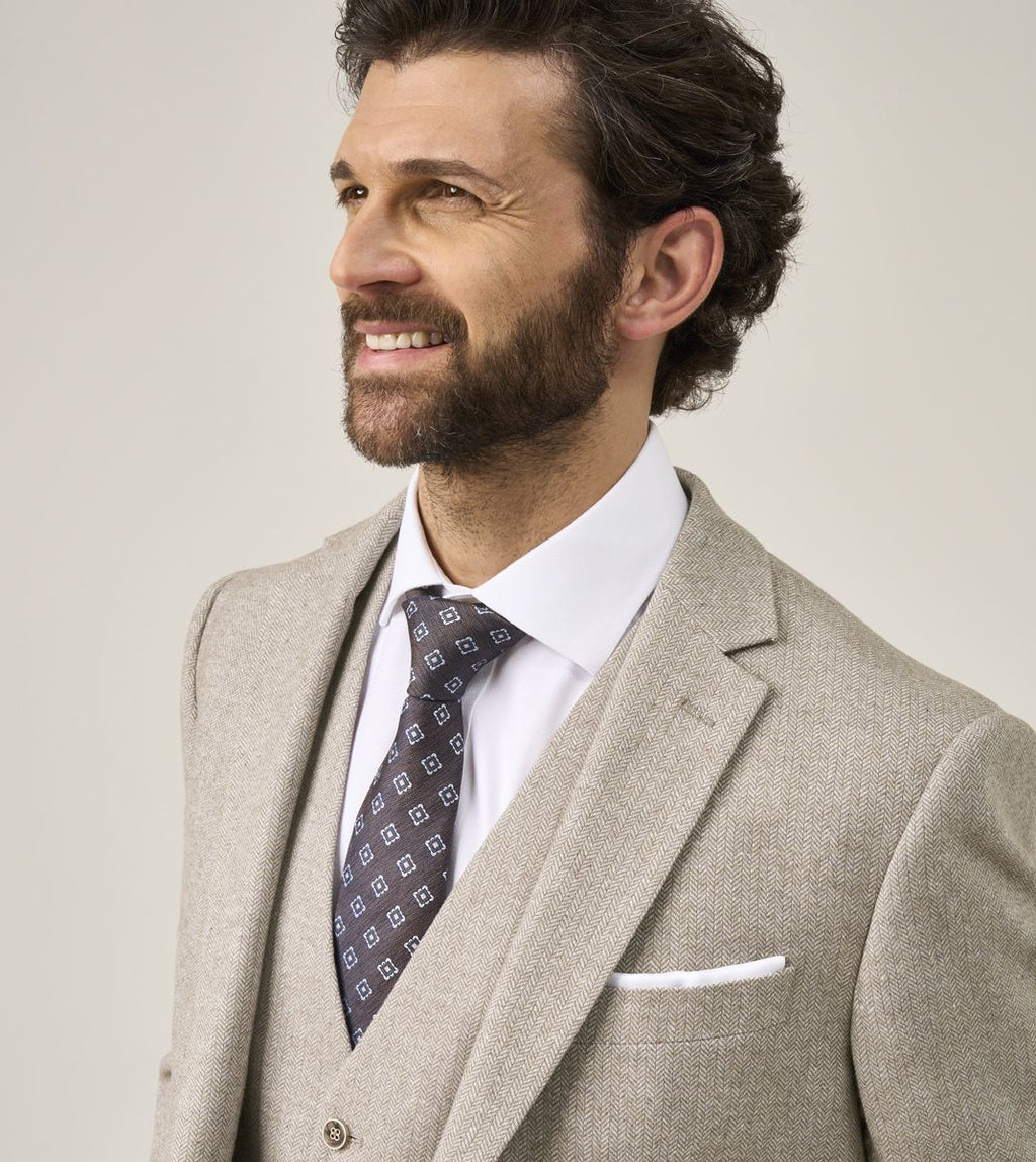 Jude Stone Herringbone Tweed Jacket