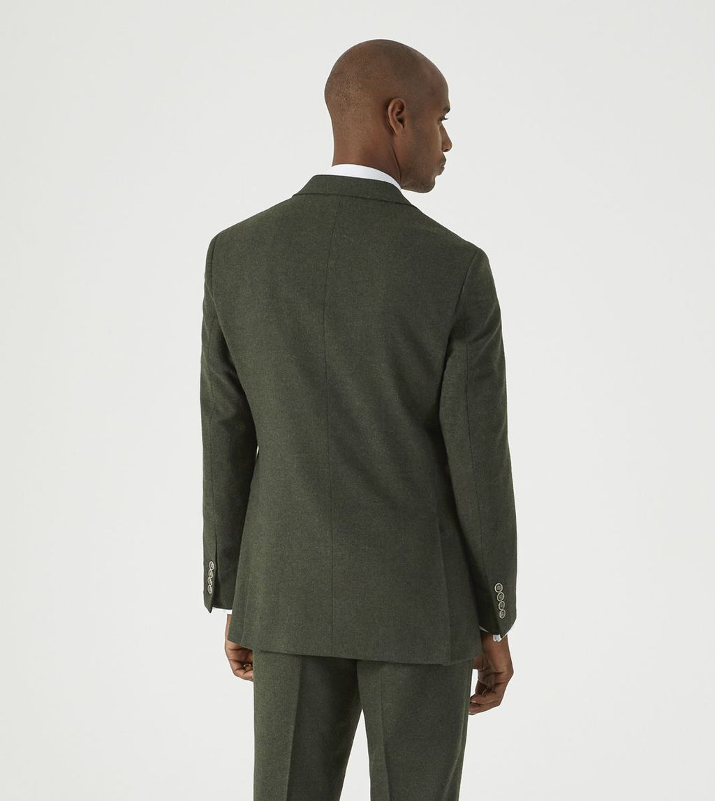 Jude Olive Herringbone Jacket
