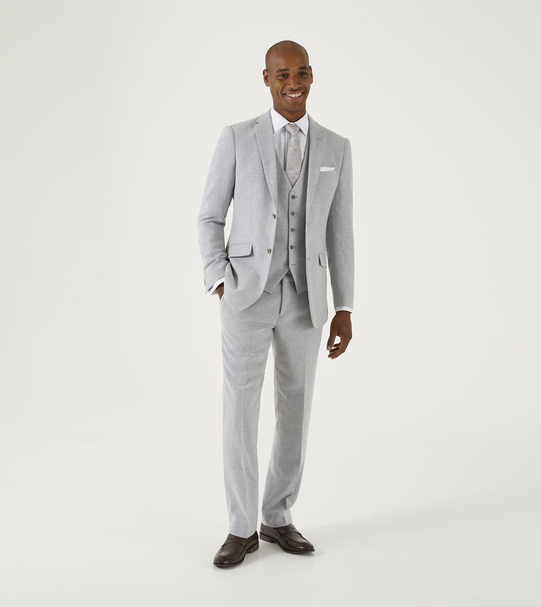 Jude Silver Herringbone Jacket