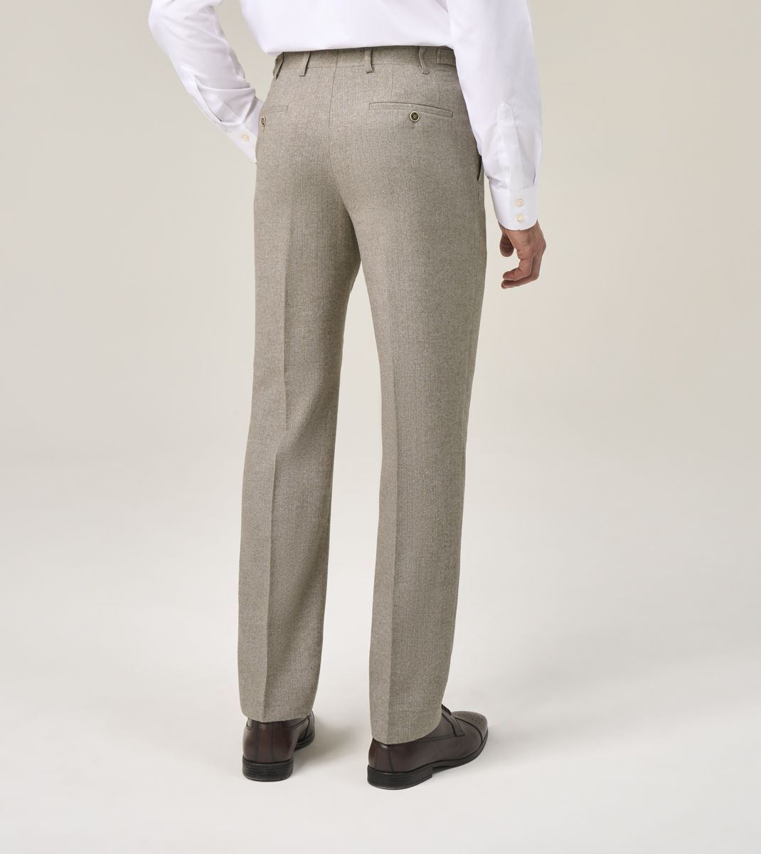 Jude Stone Herringbone Tweed Trousers
