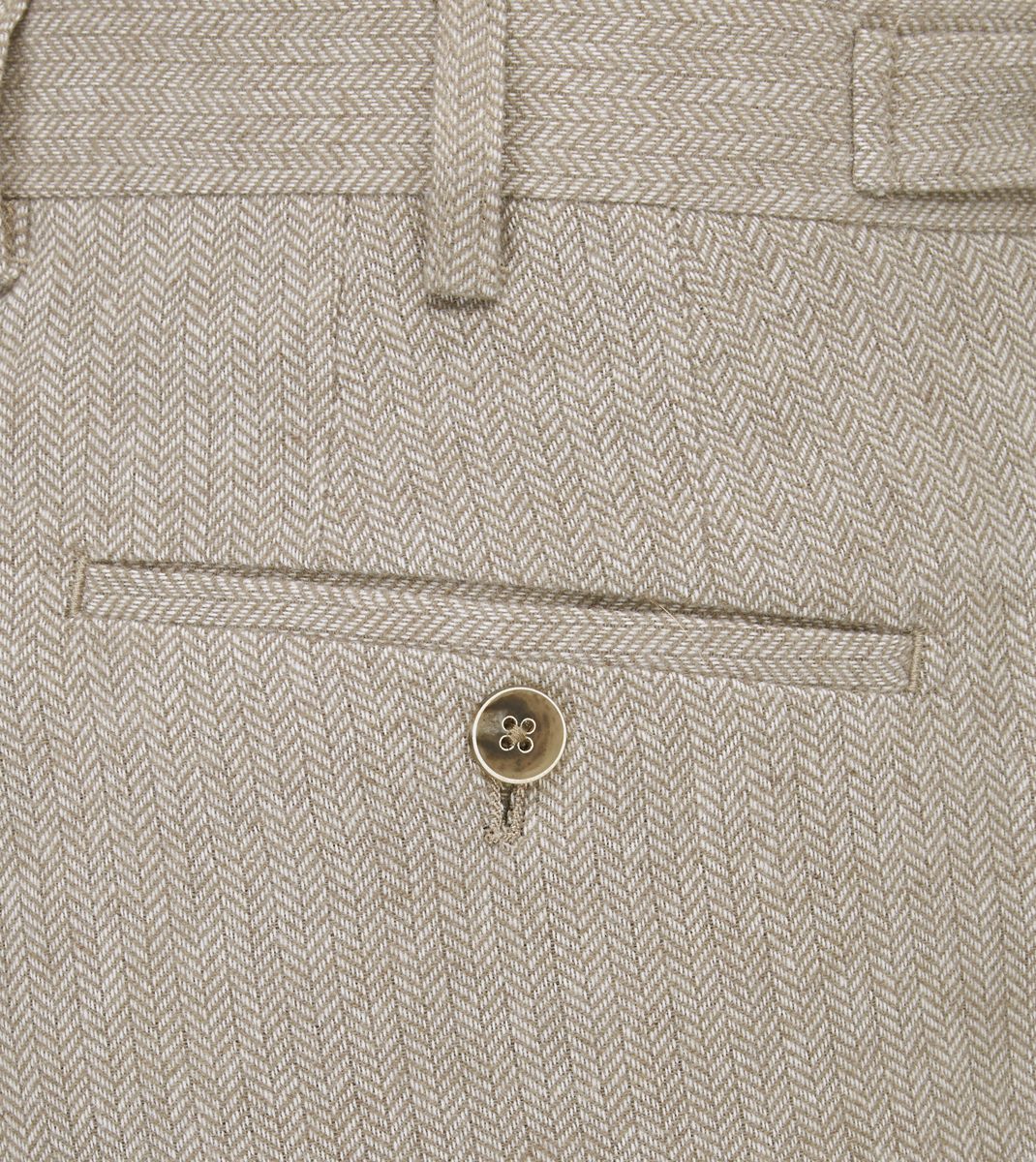 Jude Stone Herringbone Tweed Trousers