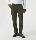 Jude Olive Herringbone Trousers