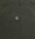Jude Olive Herringbone Trousers