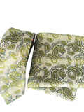 Knightsbridge Sage Green and Olive Tie and Pocket Square