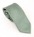 Van Buck Satin Sage green  Tie & Square