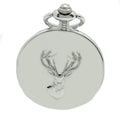 David Aster Stag Embossed Quartz Full Hunter Pocket Watch