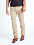 Cotton stretch mens chino trouser stone mish mash jeans