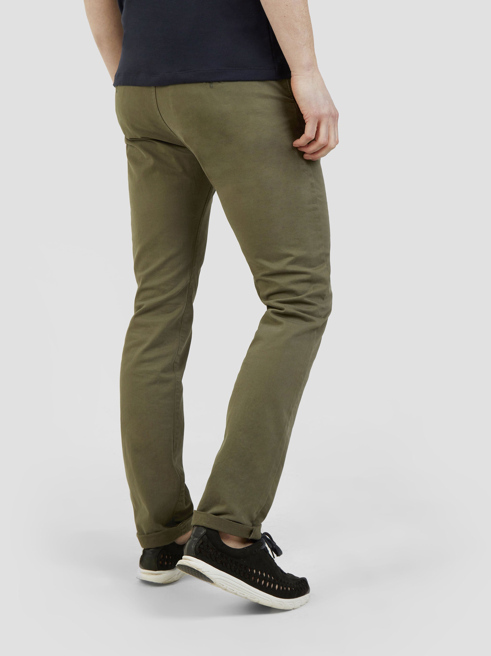 Cotton stretch mens chino trouser khaki mish mash jeans