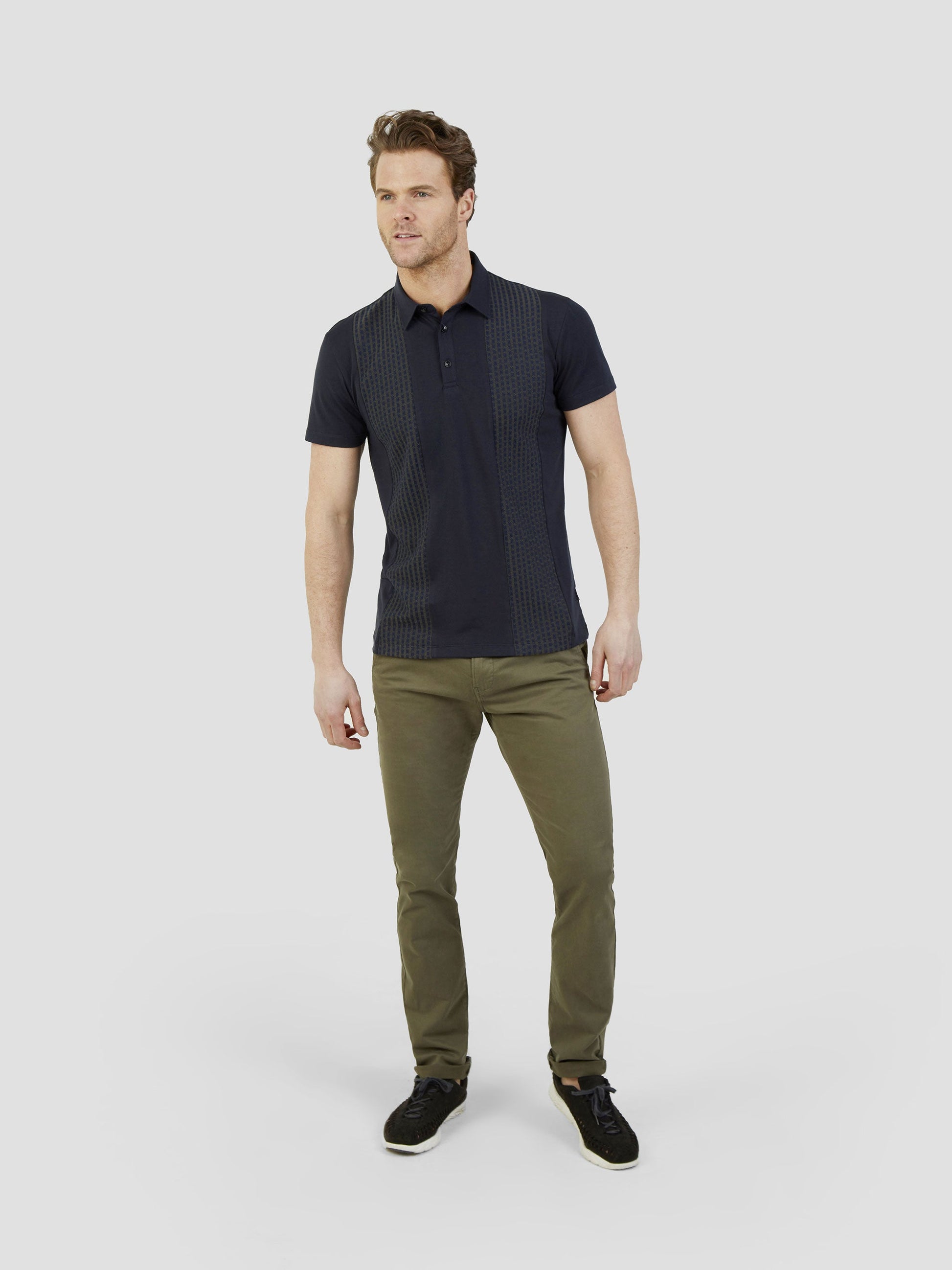 Cotton stretch mens chino trouser khaki mish mash jeans