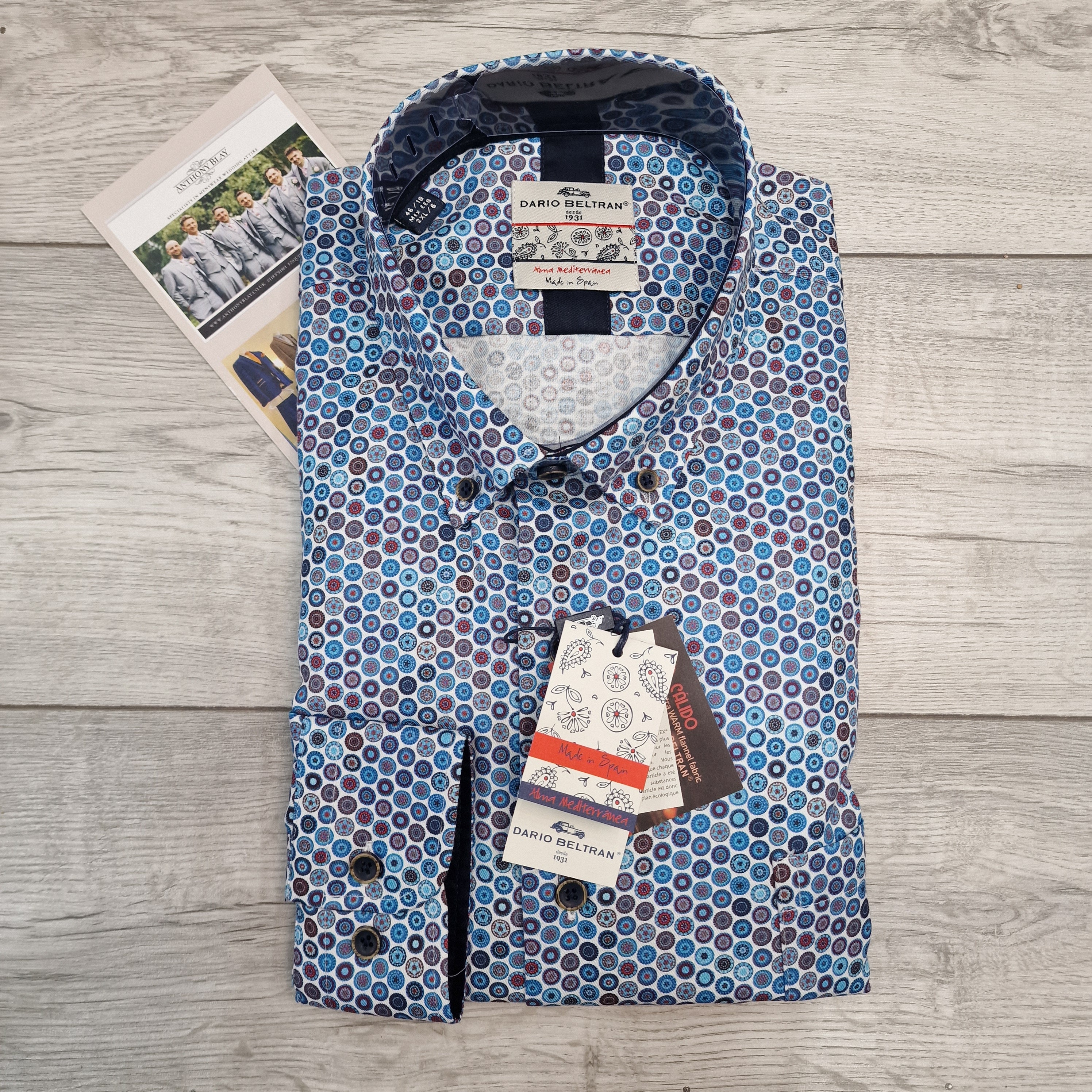Dario Beltran - Circles Pattern Long Sleeve Shirt