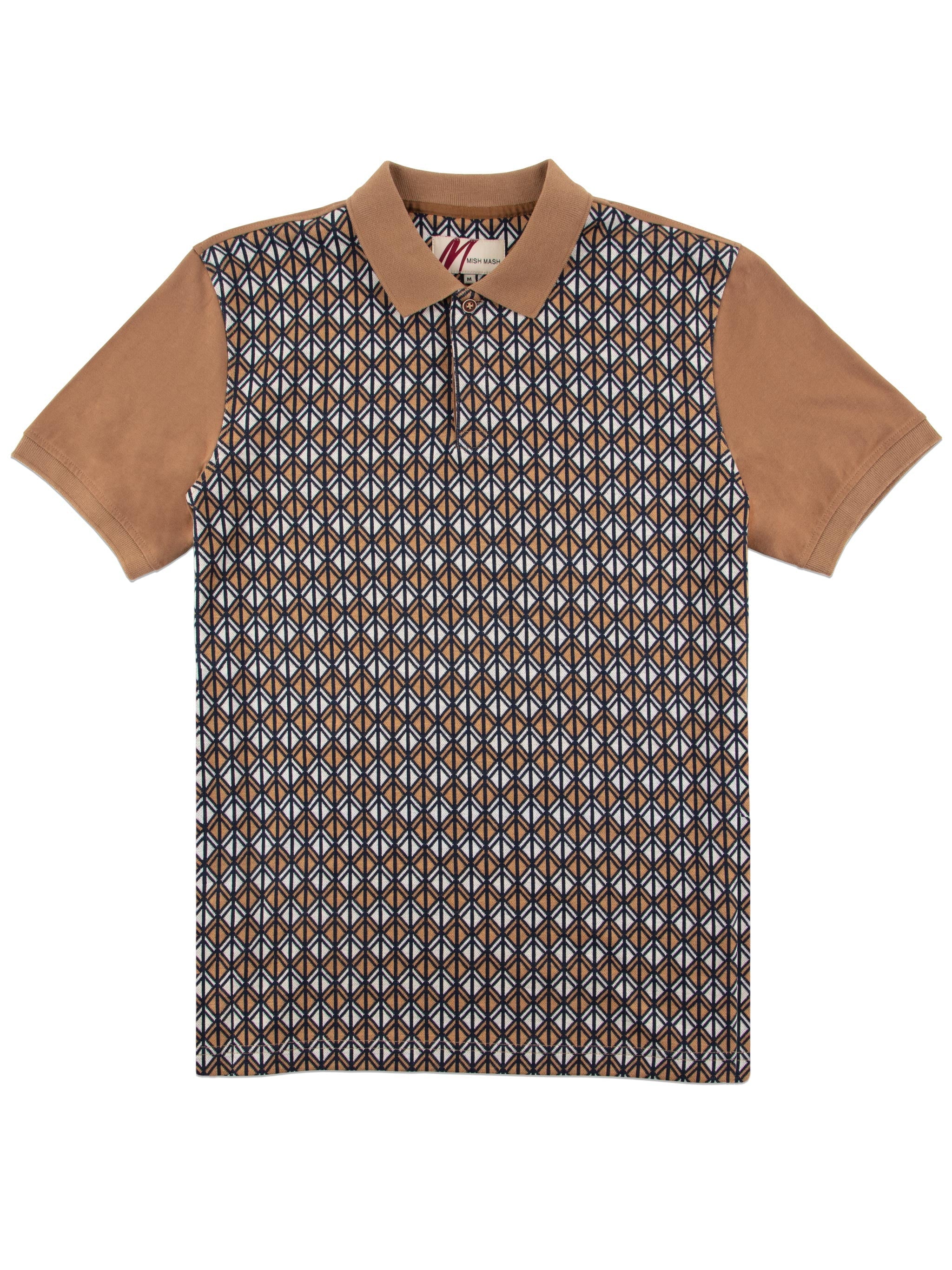 Regular Fit Nimbus Cinnamon Heritage Jacquard Polo