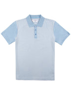 Regular Fit Sirus Sky Blue Printed Jersey Polo