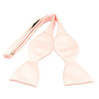 Baby Pink Self-Tie Bow Tie by Van Buck