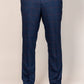 EDINSON - Navy Wine Check Trousers