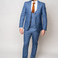 Man wearing George light blue three piece suit - Marc Darcy