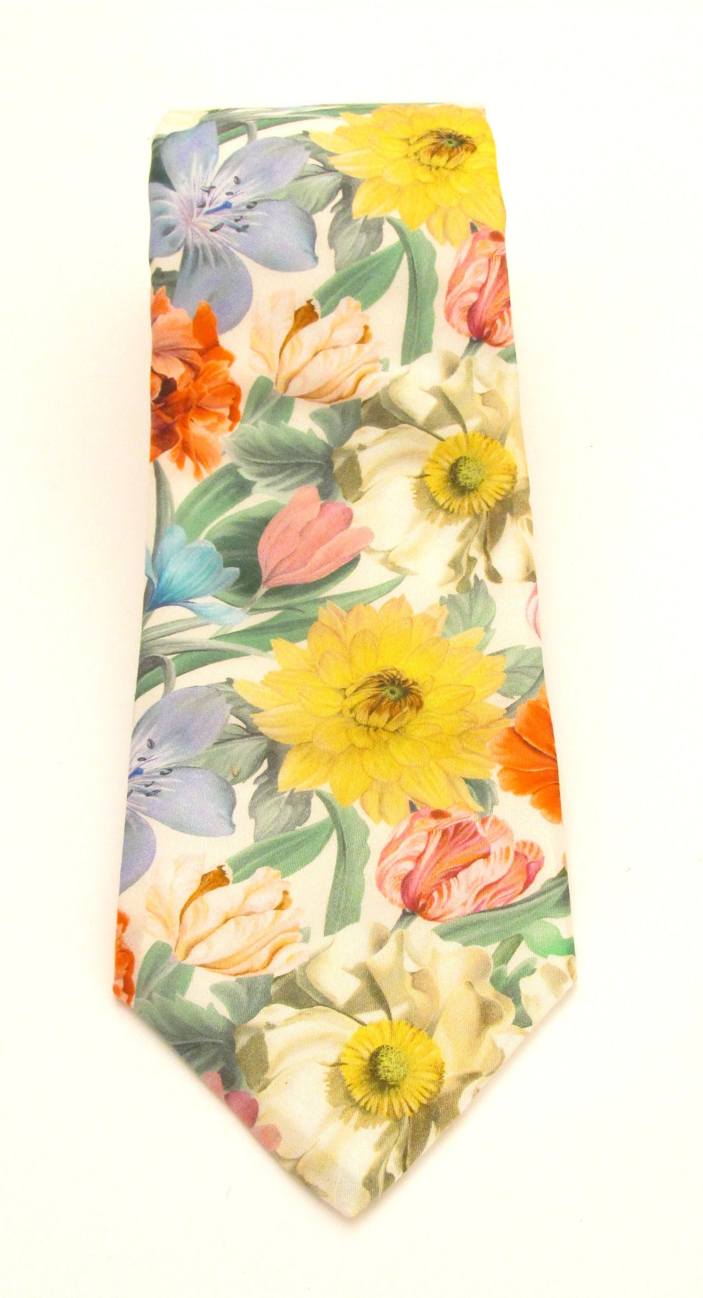 Meadow Melody Cotton Tie Made with Liberty Fabric