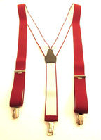 Burgundy Trouser Braces