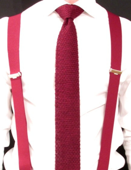 Burgundy Trouser Braces