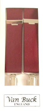 Burgundy Trouser Braces