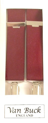 Burgundy Trouser Braces