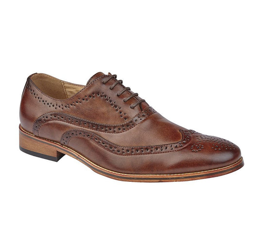 Goor Goor Brogue Oxford Shoe Brown Brown