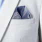 Man wearing men's BROMLEY - Stone Check Blazer - Marc Darcy Menswear