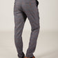 Man wearing men's JENSON - Grey Check Trousers - Marc Darcy Menswear